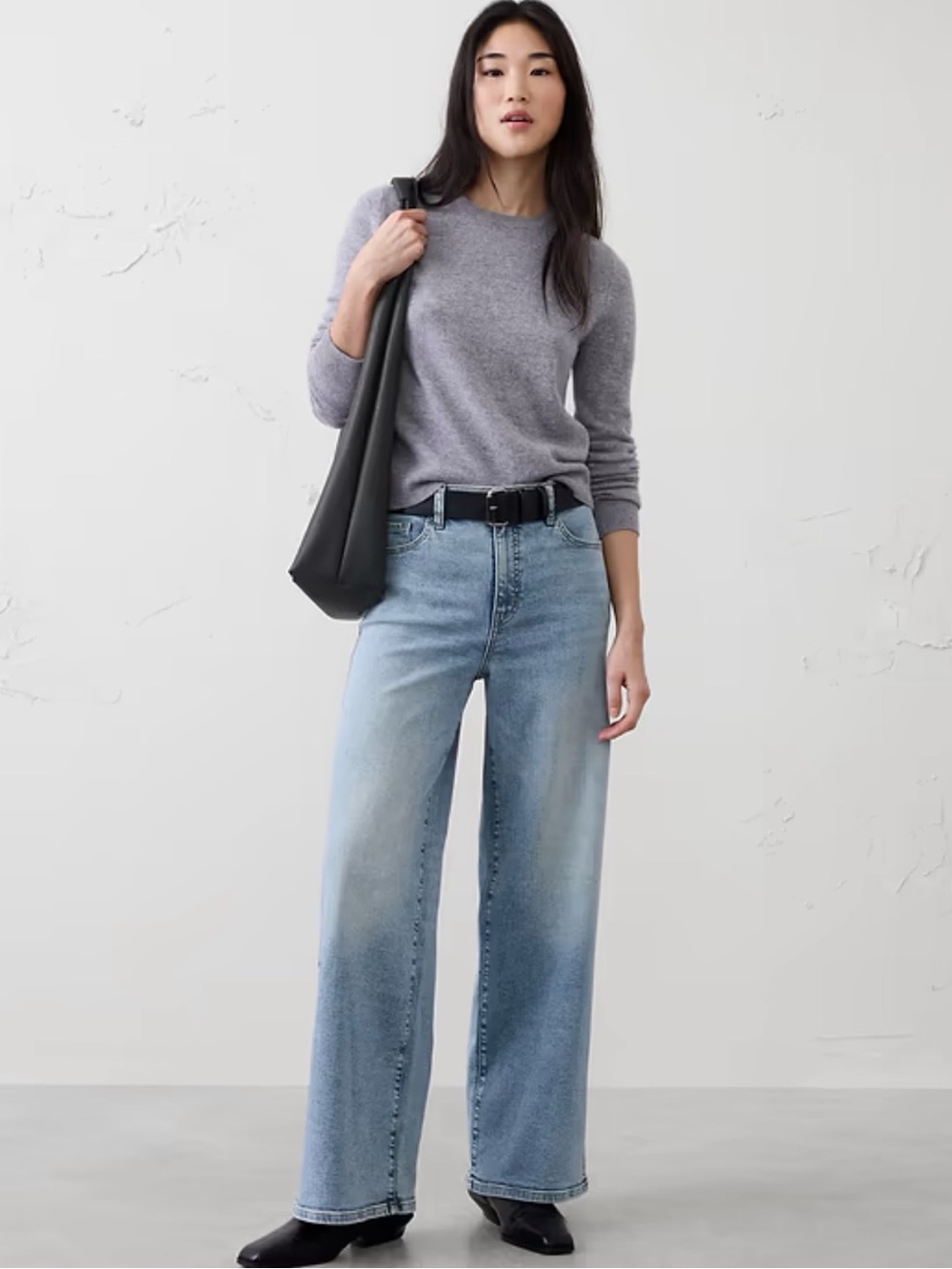 Banana Republic High Rise Rigid Wide Leg Jeans